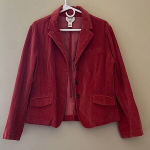 Talbots burnt orange Corduroy Blazer